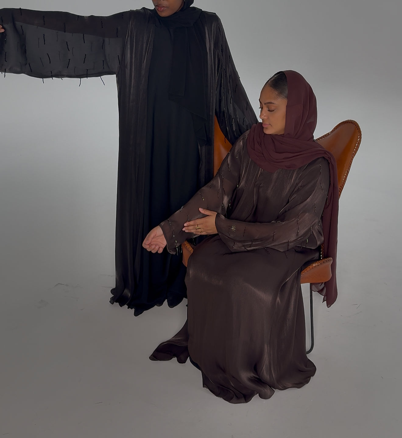 Abaya Hind perlée