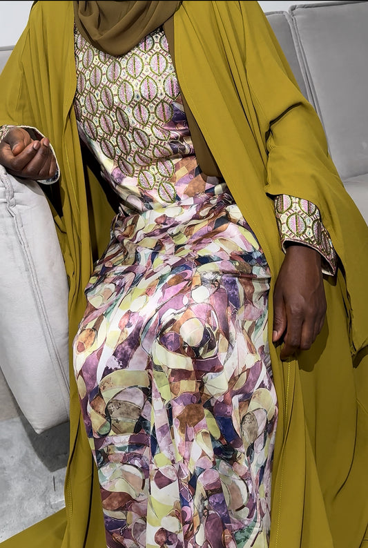 Set Saïanas Makhaweer perlé + Cape