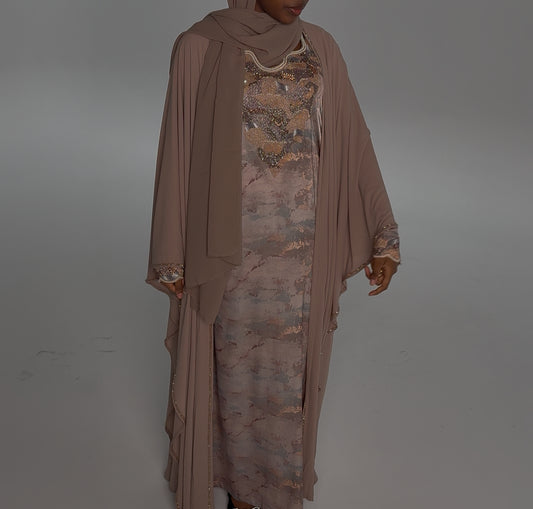 Set Saïanas Makhaweer perlé + Cape