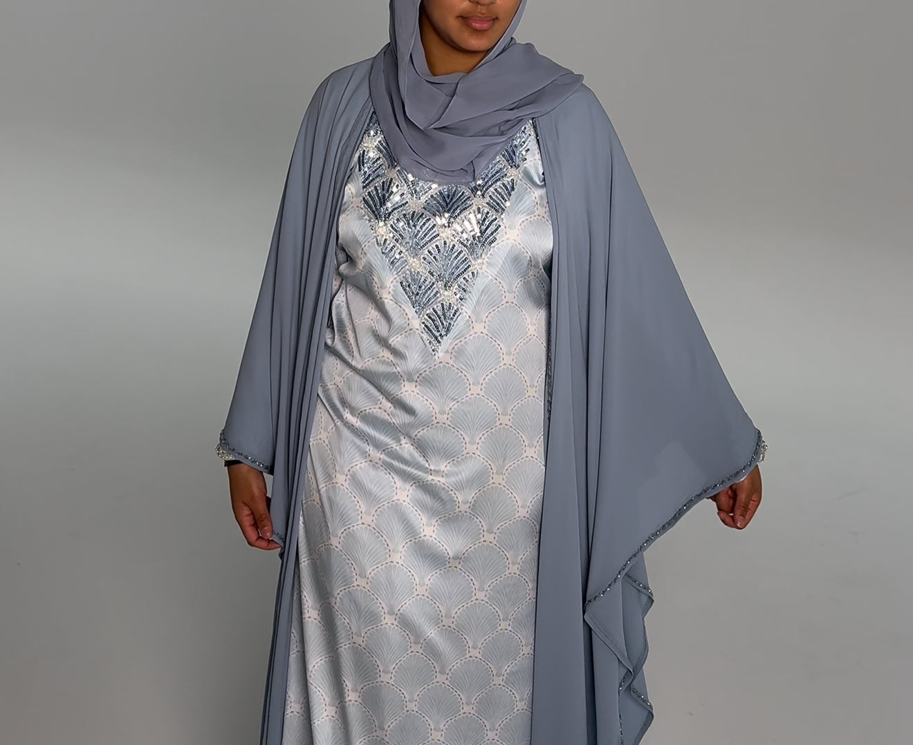 Set Saïanas Makhaweer perlé + Cape