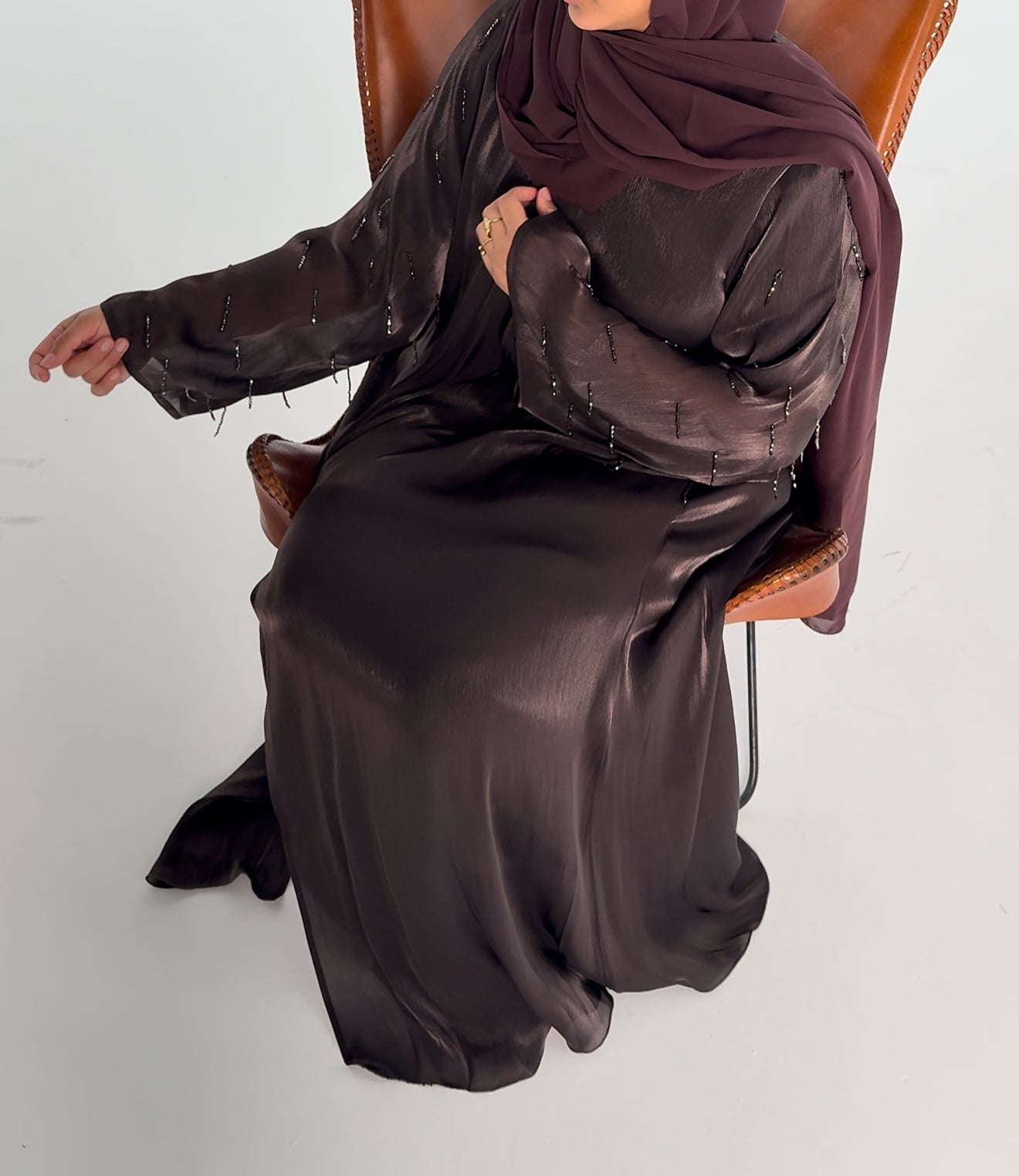 Abaya Hind perlée